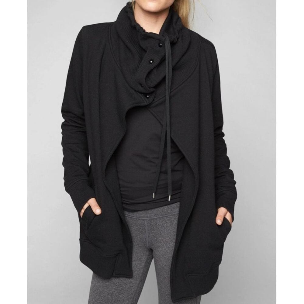 Athleta Wrapper's Delight Jacket in Black - Small